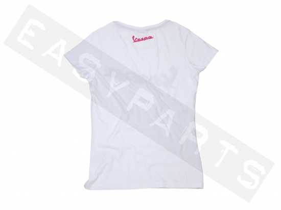 T-Shirt VESPA 'Flower' Limitiert 2014 Weiß Damen